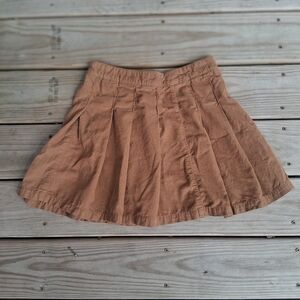 Brown Pleated Women's Skirt